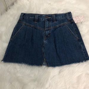Free People mini skirt 25 Denim cotton blue